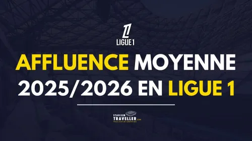 Les affluences moyennes en Ligue 1 pour la saison 2025/2026 !