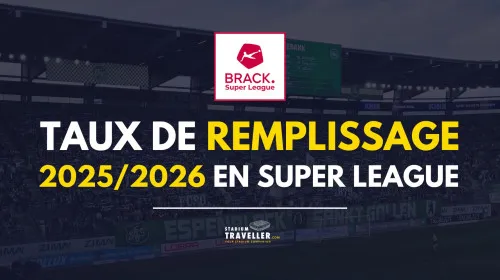 Les taux de remplissage en Super League Suisse pour la saison 2025/2026 !