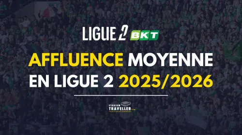 Average attendances in Ligue 2 for the 2025/2026 season!