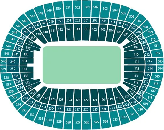 Plan du stade — Stade Olympique de Londres (London Stadium), Londres, Royaume-Uni